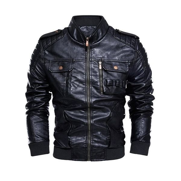 men's fur & faux fashion men retro pu jackets 2021 slim fit motorcycle leather jacket outwear warm bomber military outdoor coat, Black
men's fur & faux fashion men retro pu jackets 2021 slim fit motorcycle leather jacket outwear warm bomber military outdoor coat, Black