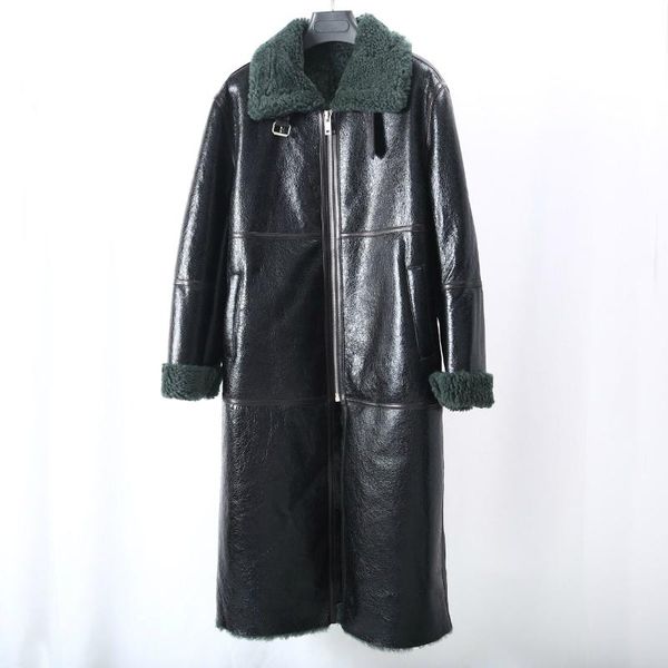 women's fur & faux 2021 genuine leather double faced merino sheep luxury real coat winter jacket women outerwear streetwear fashion, Black
women's fur & faux 2021 genuine leather double faced merino sheep luxury real coat winter jacket women outerwear streetwear fashion, Black