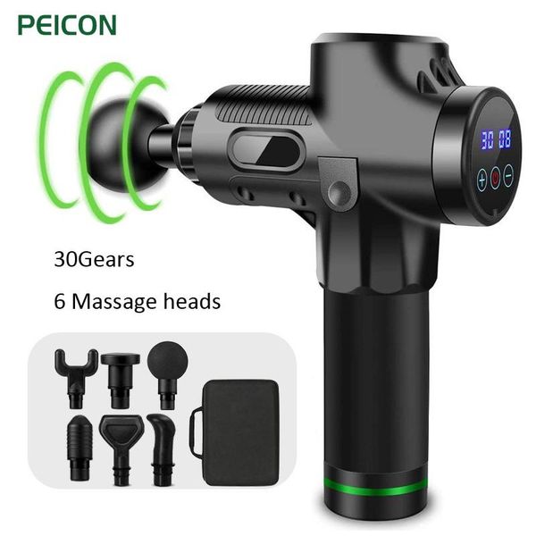 muscle massage gun 30 gears vibration relaxation body sport therapy massager pain relief slimming shaping 6 heads
muscle massage gun 30 gears vibration relaxation body sport therapy massager pain relief slimming shaping 6 heads