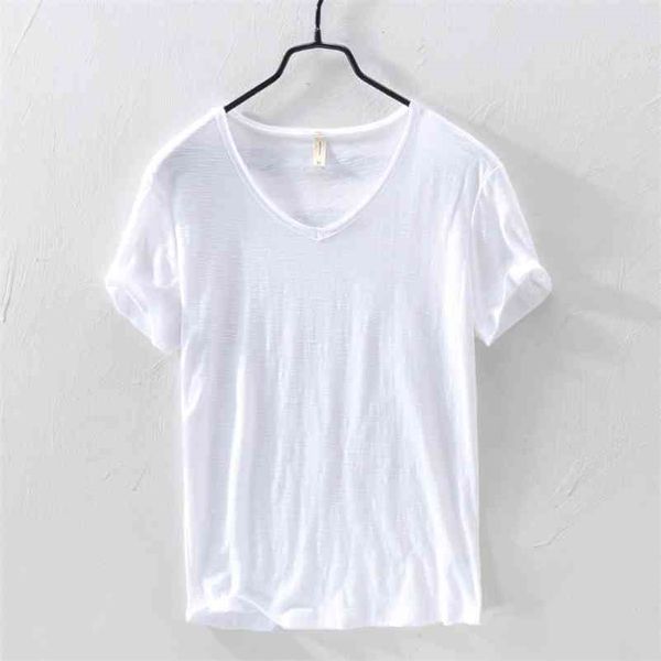 summer new 100% cotton t-shirt men v-neck solid color casual t shirt basic tees plus size short sleeve y2449 210409, White;black
summer new 100% cotton t-shirt men v-neck solid color casual t shirt basic tees plus size short sleeve y2449 210409, White;black