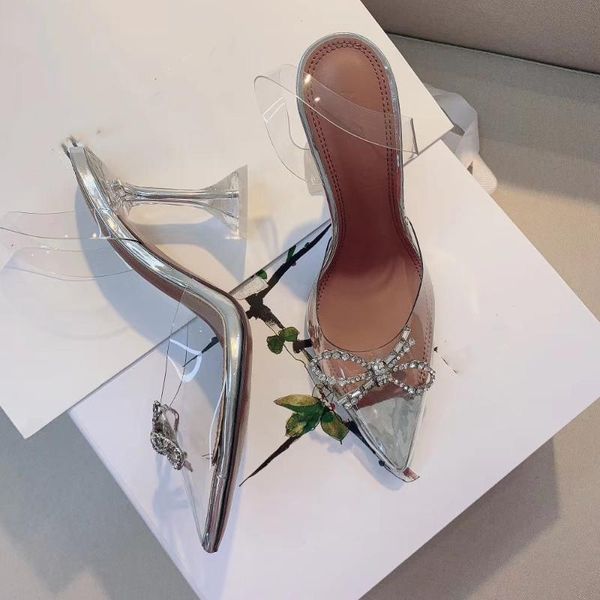 dress shoes summer 9cm women's transparent high heel diamond pointed single versatile thin crystal wedding, Black 
dress shoes summer 9cm women's transparent high heel diamond pointed single versatile thin crystal wedding, Black