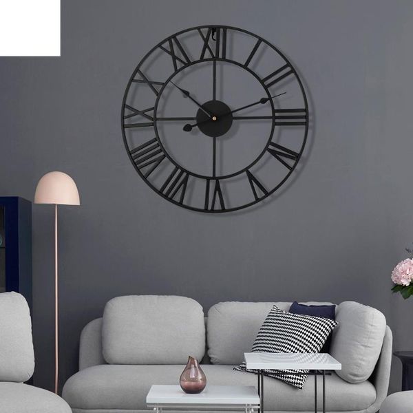 40cm 3d wall clock retro metal roman numeral iron round large outdoor garden home office decor classic industrial clocks
40cm 3d wall clock retro metal roman numeral iron round large outdoor garden home office decor classic industrial clocks