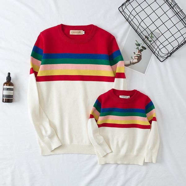family matching outfits sweater children candy color spring autumn sweatshirt mom and daughter striped sweaters outfit1, Blue
family matching outfits sweater children candy color spring autumn sweatshirt mom and daughter striped sweaters outfit1, Blue