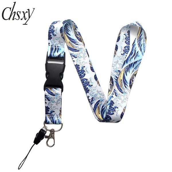 keychains japanese style ukiyo e kanagawa surf phone lanyards blue the great wave art neck straps for id badge holder keyring, Silver
keychains japanese style ukiyo e kanagawa surf phone lanyards blue the great wave art neck straps for id badge holder keyring, Silver