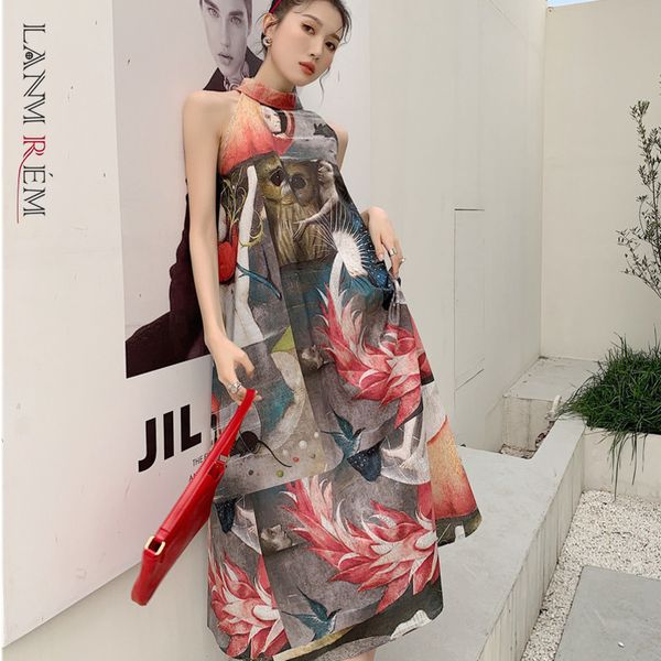 women dress turtleneck sleeveless long printing a-line temperament loose fit fashion tide summer 2h890 210507, Black;gray
women dress turtleneck sleeveless long printing a-line temperament loose fit fashion tide summer 2h890 210507, Black;gray