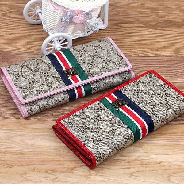 wallets 2021 fashion european and american retro folding ladies wallet purse coin zipper bag small bee card, Red;black
wallets 2021 fashion european and american retro folding ladies wallet purse coin zipper bag small bee card, Red;black