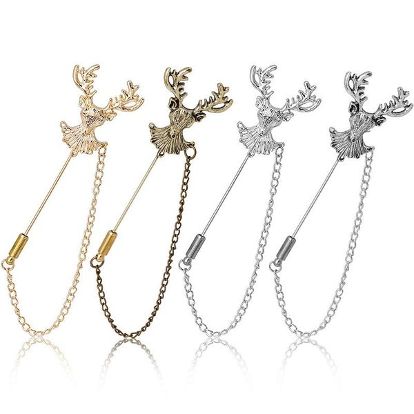 pins, brooches timeonly christmas elk for women girl gold color alloy metal animal long chain sweater cardigan brooch creative jewelry, Gray
pins, brooches timeonly christmas elk for women girl gold color alloy metal animal long chain sweater cardigan brooch creative jewelry, Gray