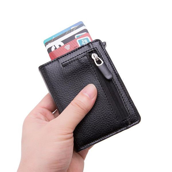 wallets yambuto men vintage holder metal aluminum auto bounce rfid id card case carteira coin purse with zipper, Red;black
wallets yambuto men vintage holder metal aluminum auto bounce rfid id card case carteira coin purse with zipper, Red;black