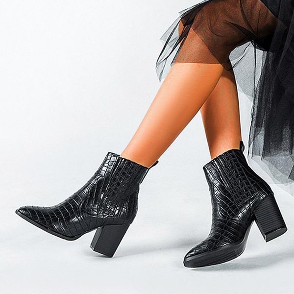 boots high heels ankle for women snake print pu leather ladies shoes punk autumn winter platform black booties
boots high heels ankle for women snake print pu leather ladies shoes punk autumn winter platform black booties
