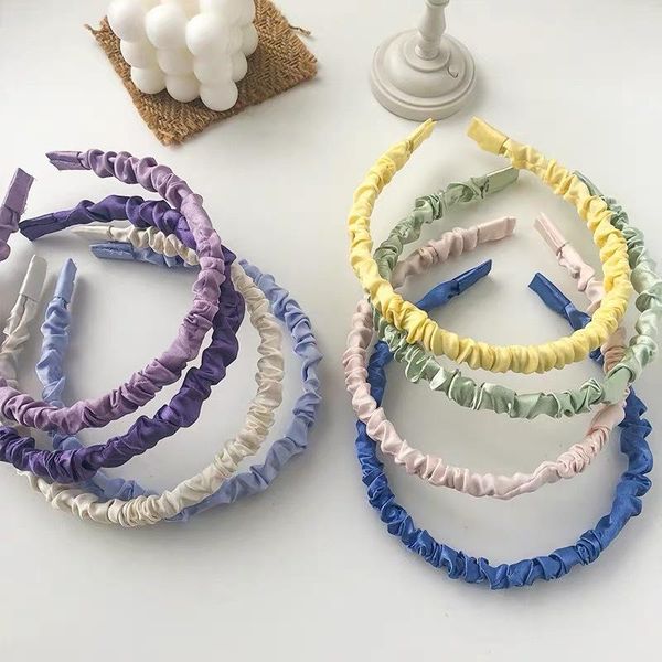 hair accessories morandi braided stain headband handmade thin satin folded bubble head wrap simple women headwear hoop vintage crown
hair accessories morandi braided stain headband handmade thin satin folded bubble head wrap simple women headwear hoop vintage crown