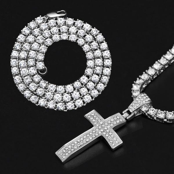 pendant necklaces hip hop baguette cross iced out bling cubic zircon cz necklace & for men jewelry with 4mm tennis chain, Silver
pendant necklaces hip hop baguette cross iced out bling cubic zircon cz necklace & for men jewelry with 4mm tennis chain, Silver