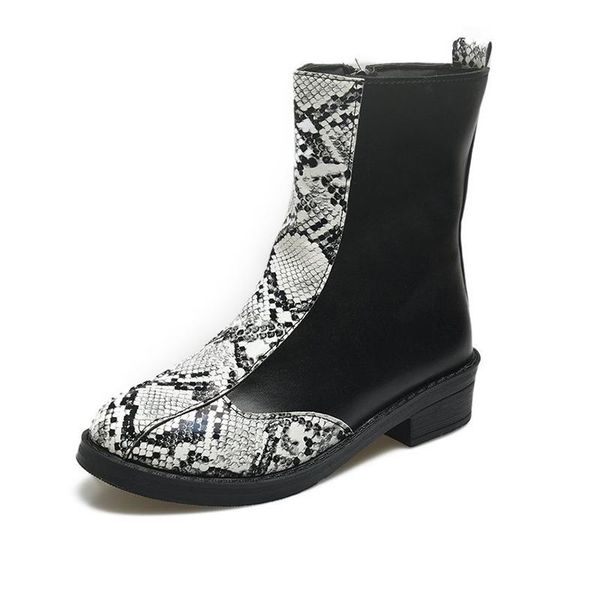 boots ankle women's pu leather short serpentine pattern ladies fashion shoes zippers female platform women 2021, Black
boots ankle women's pu leather short serpentine pattern ladies fashion shoes zippers female platform women 2021, Black
