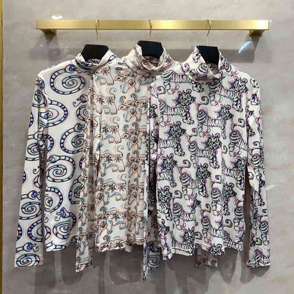 men's t-shirts spring 2021 female fashion long sleeves chic animal print b946, White;black
men's t-shirts spring 2021 female fashion long sleeves chic animal print b946, White;black