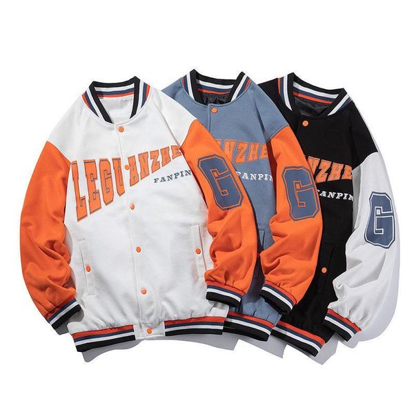 men's jackets korean print men baseball jacket harajuku patchwork long sleeve loose veste bomber autumn college, Black;brown
men's jackets korean print men baseball jacket harajuku patchwork long sleeve loose veste bomber autumn college, Black;brown