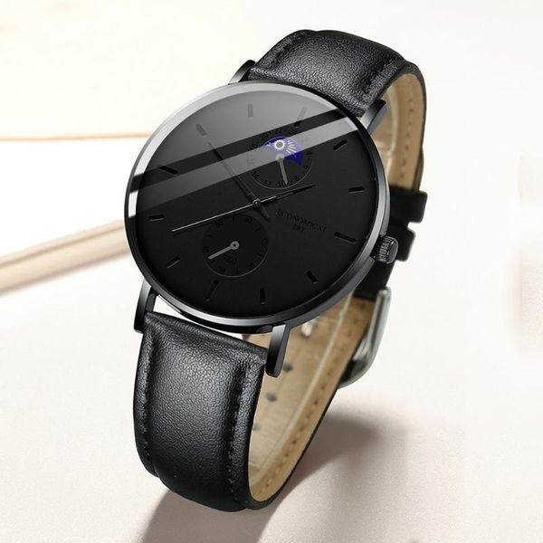 wristwatches 2021 luxury leather watch men fashion watches mens sport personality design simple black relogio masculino montre homme, Slivery;brown
wristwatches 2021 luxury leather watch men fashion watches mens sport personality design simple black relogio masculino montre homme, Slivery;brown