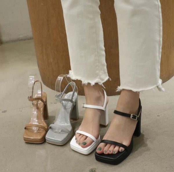 sandals 2021 spring and summer fashion waterproof platform open toe thick high-heeled fairy shoes, Black
sandals 2021 spring and summer fashion waterproof platform open toe thick high-heeled fairy shoes, Black