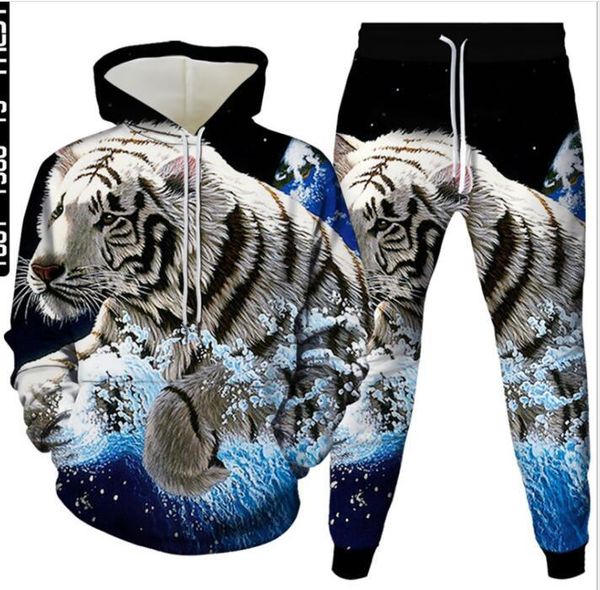 men's tracksuits the tiger 3d printed men's hooded sweater set sportswear tracksuit long sleeve clothing suit korean fashion 035, Gray
men's tracksuits the tiger 3d printed men's hooded sweater set sportswear tracksuit long sleeve clothing suit korean fashion 035, Gray