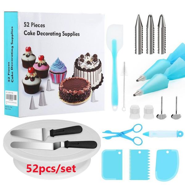 52pcs/set cake decorating tools pastry turntable converter measuring spoon fondant tool set baking &
52pcs/set cake decorating tools pastry turntable converter measuring spoon fondant tool set baking &
