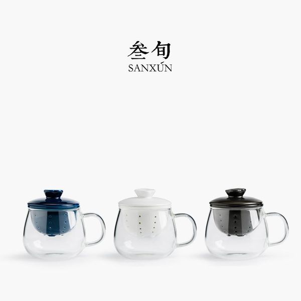 mugs three ten-day round boring glass ceramic cups with cover office filtration separation tea cup
mugs three ten-day round boring glass ceramic cups with cover office filtration separation tea cup