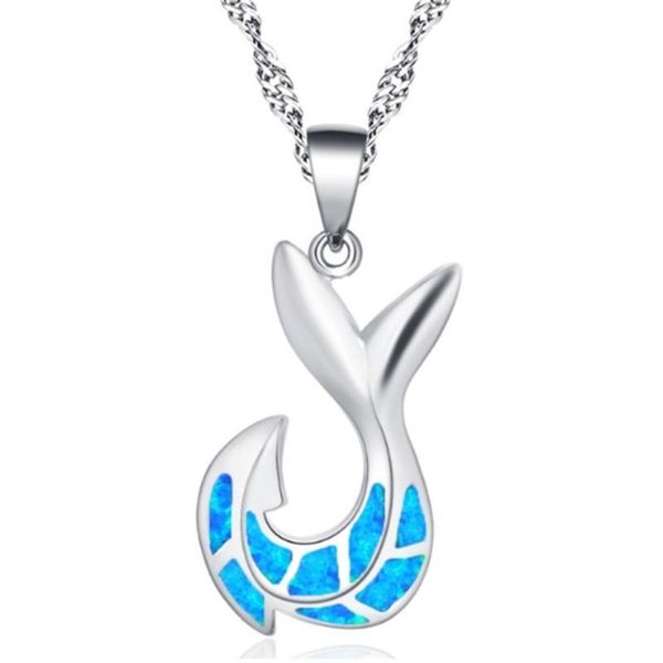 pendant necklaces simple and creative opal fishtail necklace female elegant banquet jewelry valentine's day gift wholesale, Silver
pendant necklaces simple and creative opal fishtail necklace female elegant banquet jewelry valentine's day gift wholesale, Silver