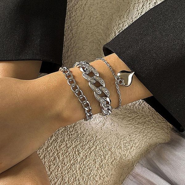 charm bracelets punk cuban link thick chain heart for women vintage multilayer geometric chains bracelet jewelry pulseras gift, Golden;silver
charm bracelets punk cuban link thick chain heart for women vintage multilayer geometric chains bracelet jewelry pulseras gift, Golden;silver