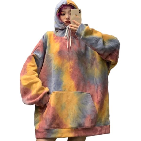 women's hoodies & sweatshirts multicolor casual women drawstring hooded sweatshirt 2021 spring autumn tie dye long sleeve oversized har, Black
women's hoodies & sweatshirts multicolor casual women drawstring hooded sweatshirt 2021 spring autumn tie dye long sleeve oversized har, Black
