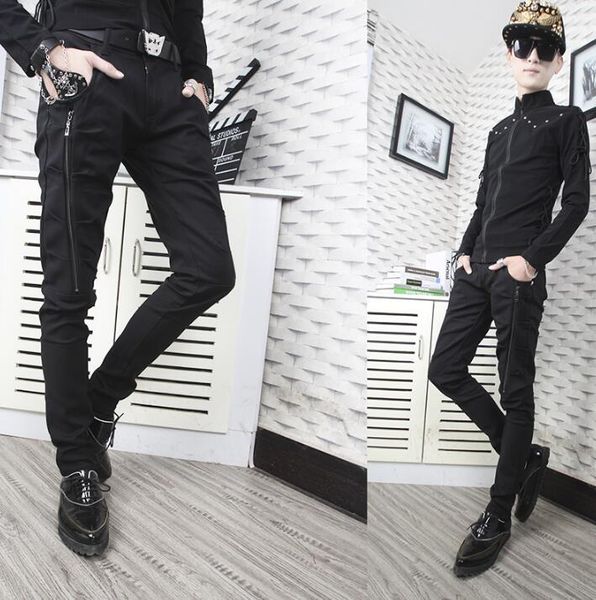 men's pants spring autumn personality fashion casual harem mens trousers black red white feet for men pantalon homme zipper
men's pants spring autumn personality fashion casual harem mens trousers black red white feet for men pantalon homme zipper