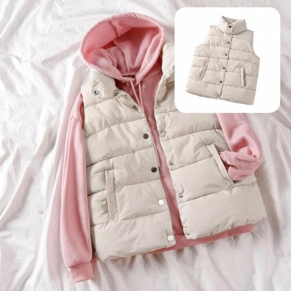 women's vests soft stylish extra warm windproof women vest waistcoat solid color for outdoor, Black;white
women's vests soft stylish extra warm windproof women vest waistcoat solid color for outdoor, Black;white
