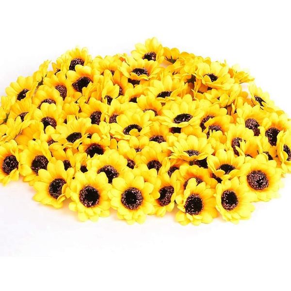 decorative flowers & wreaths 100 pieces of mini artificial yellow sunflower head 2.8 inch fabric floral, used for home decoration wedding de
decorative flowers & wreaths 100 pieces of mini artificial yellow sunflower head 2.8 inch fabric floral, used for home decoration wedding de