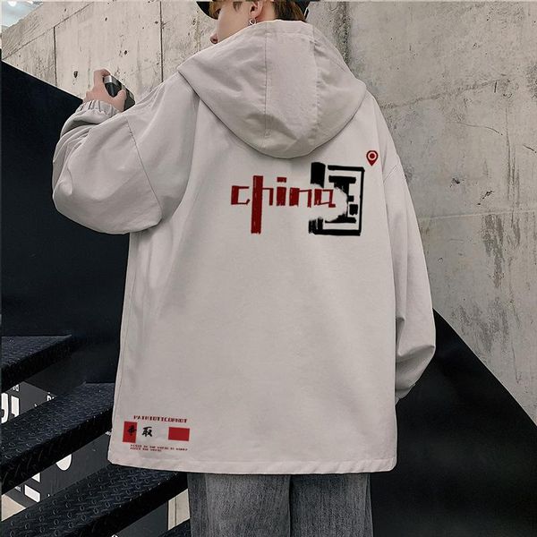 men's jackets fried street smart hooded jacket tide spring and autumn thin casual youth chinese jacket., Black;brown
men's jackets fried street smart hooded jacket tide spring and autumn thin casual youth chinese jacket., Black;brown