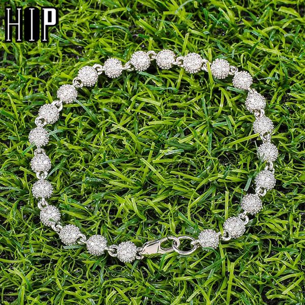 link, chain hip hop 6mm bling iced out round + cz stone cubic zirconia ball bracelet for men women jewelry, Black
link, chain hip hop 6mm bling iced out round + cz stone cubic zirconia ball bracelet for men women jewelry, Black
