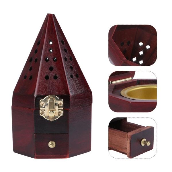 pyramid wood hollow aroma burner antique home crafts decoration (claret) fragrance lamps
pyramid wood hollow aroma burner antique home crafts decoration (claret) fragrance lamps