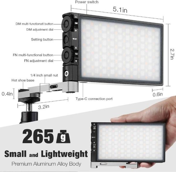 flash heads pixel g1s rgb video light, built-in 12w rechargeable battery led camera light full color 12 common effects
flash heads pixel g1s rgb video light, built-in 12w rechargeable battery led camera light full color 12 common effects