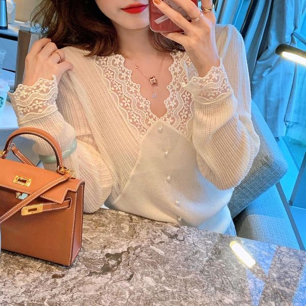 sweaters knit sweater women casual long sleeve v-neck pullover female 2021 spring korea style base shirt elegant office lady blouse, White;black
sweaters knit sweater women casual long sleeve v-neck pullover female 2021 spring korea style base shirt elegant office lady blouse, White;black