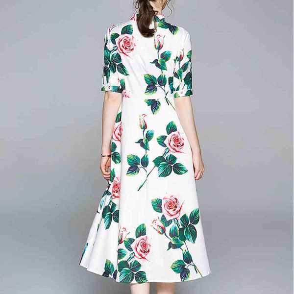 casual dresses summer fashion runway bow tie women rose floral print white elegant a line ladies midi vestidos dzhv, Black;gray
casual dresses summer fashion runway bow tie women rose floral print white elegant a line ladies midi vestidos dzhv, Black;gray