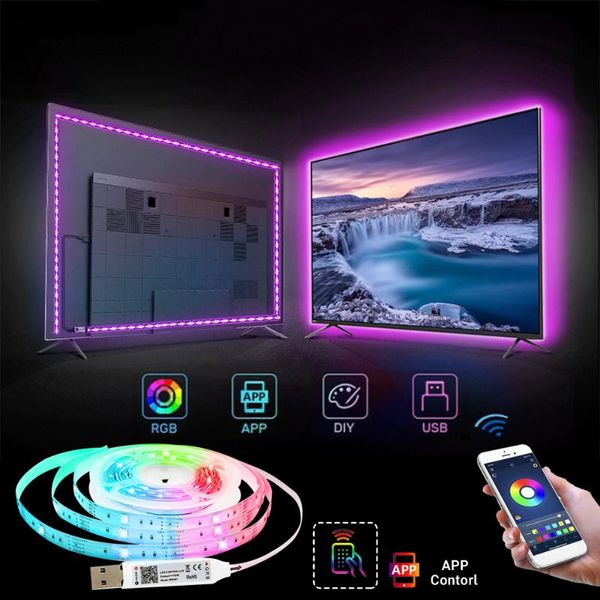 strips color rgb backlight for tv , usb powered led strip light ,rgb mirror app control music syn bluetooth-connection waterproof
strips color rgb backlight for tv , usb powered led strip light ,rgb mirror app control music syn bluetooth-connection waterproof