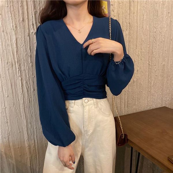 women's sweaters early blouse design sense fashion western style v-neck short slimming waist-tight jum, White;black
women's sweaters early blouse design sense fashion western style v-neck short slimming waist-tight jum, White;black
