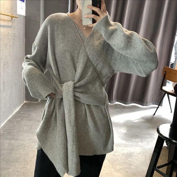 women's sweaters knitted or crocheted foreign gas sweater, women's sweater with long sleeves and fine v-neck for spring trdv, White;black
women's sweaters knitted or crocheted foreign gas sweater, women's sweater with long sleeves and fine v-neck for spring trdv, White;black