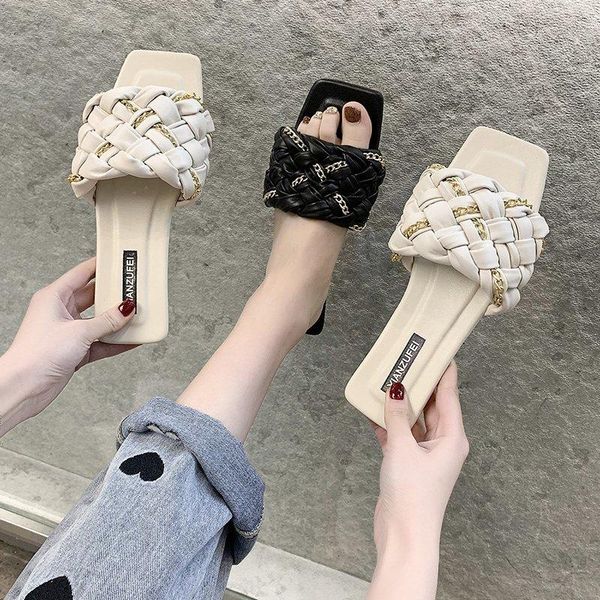rivet slippers casual low shoes slides slipers women square toe luxury rubber soft 2021 summer flat basic pu fabric fashion, Black
rivet slippers casual low shoes slides slipers women square toe luxury rubber soft 2021 summer flat basic pu fabric fashion, Black
