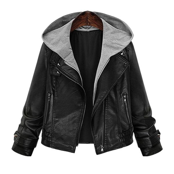 Women's Leather & Faux 2021 Winter Coat Retro High Street Turn-down Neck Women PU Jacket Short Black Hooded Fake Two Pieces
Women's Leather & Faux 2021 Winter Coat Retro High Street Turn-down Neck Women PU Jacket Short Black Hooded Fake Two Pieces