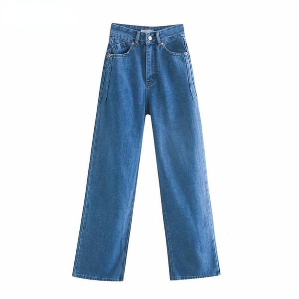 women's jeans 2021 women high waist overlength pants trousers pockets zipper female wide leg denim, Blue
women's jeans 2021 women high waist overlength pants trousers pockets zipper female wide leg denim, Blue