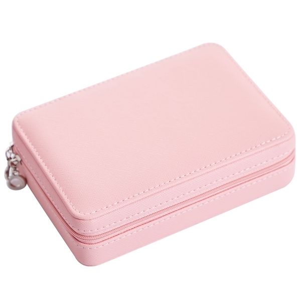 portable mini pu jewelry box with zipper ring case earring storage girl travel gift women necklace casket 211105, Black
portable mini pu jewelry box with zipper ring case earring storage girl travel gift women necklace casket 211105, Black