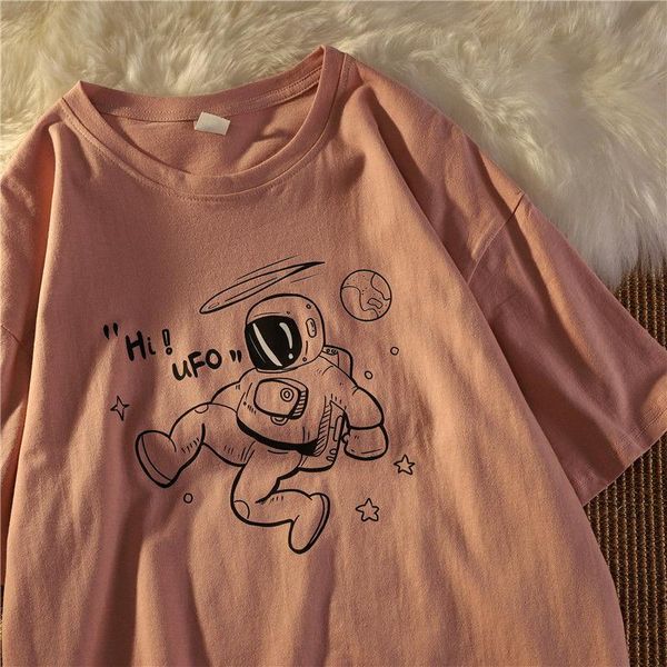 women's t-shirt 100% cotton astronaut harajuku style short sleeve female 2021 summer loose ins super fire student top, White
women's t-shirt 100% cotton astronaut harajuku style short sleeve female 2021 summer loose ins super fire student top, White