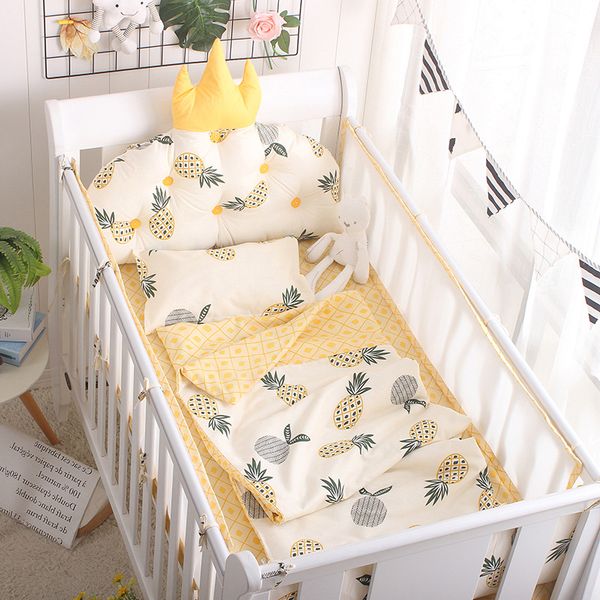 INS Crown Shape Cot Bumpers 5pcs Set Newborn Baby Crib Surroundings Breathable Mesh Cotton Baby Bed Bedding, Multi-color
INS Crown Shape Cot Bumpers 5pcs Set Newborn Baby Crib Surroundings Breathable Mesh Cotton Baby Bed Bedding, Multi-color