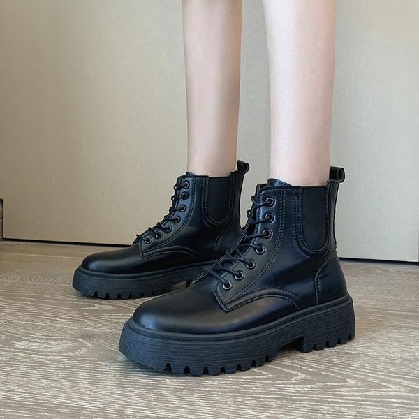 autumn motorcycle boots plus size solid leather ankle for women shoes woman winter thick bottom high heels, Black
autumn motorcycle boots plus size solid leather ankle for women shoes woman winter thick bottom high heels, Black