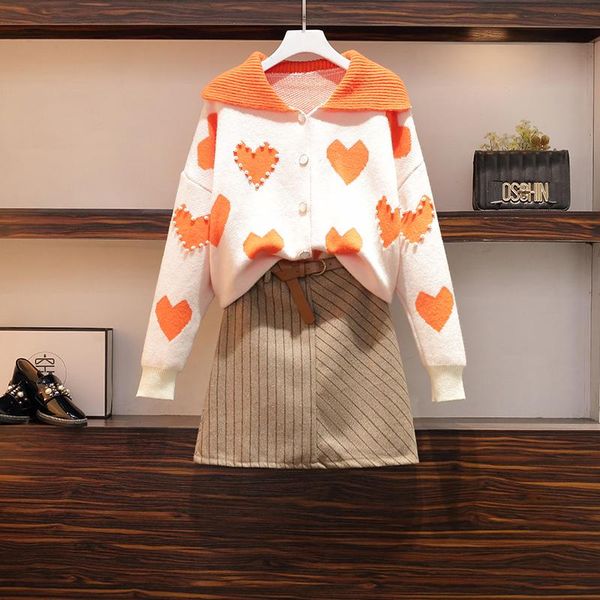 women's tracksuits plus size autumn women beaded suit 2021 fashion streetwear long sleeve love sweater and short skirt two piece set cl, Gray
women's tracksuits plus size autumn women beaded suit 2021 fashion streetwear long sleeve love sweater and short skirt two piece set cl, Gray