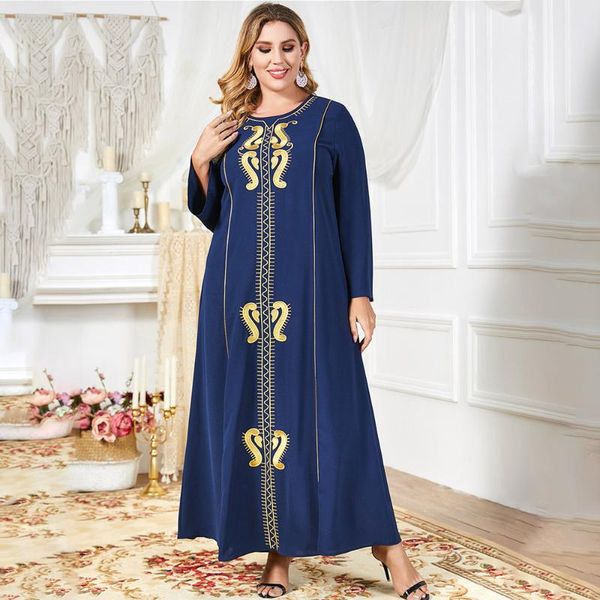 ethnic clothing 2021 autumn winter muslim dress fashion temperament casual embroidery round neck long sleeve bronzing loose, Red
ethnic clothing 2021 autumn winter muslim dress fashion temperament casual embroidery round neck long sleeve bronzing loose, Red