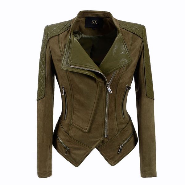 women's drs, slim fit, short and handsome motorcycle leather et, veet coat, Black;brown
women's drs, slim fit, short and handsome motorcycle leather et, veet coat, Black;brown