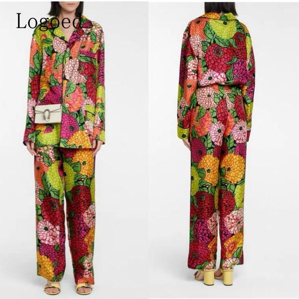 women's two piece pants luxury design printing fashion temperament round neck loose lapel shirt + versatile high waist slim wide leg su, White 
women's two piece pants luxury design printing fashion temperament round neck loose lapel shirt + versatile high waist slim wide leg su, White