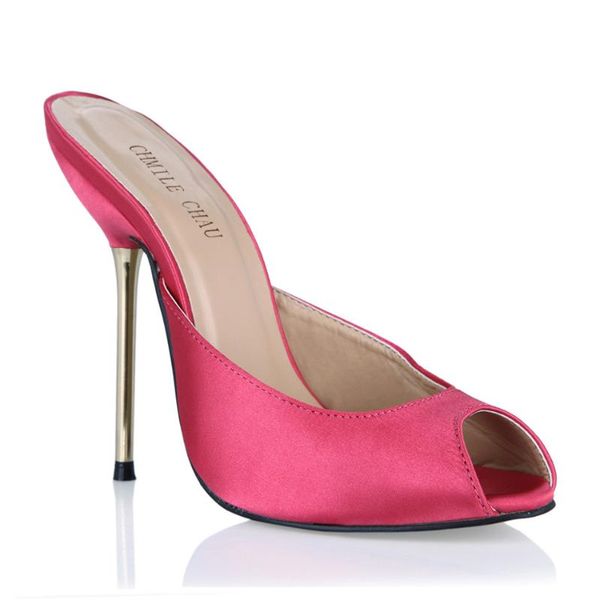 summer 11cm high heeled sandals satin bridals women slide stiletto thin heel peep toe party lady shoe 5-fa3, Black
summer 11cm high heeled sandals satin bridals women slide stiletto thin heel peep toe party lady shoe 5-fa3, Black